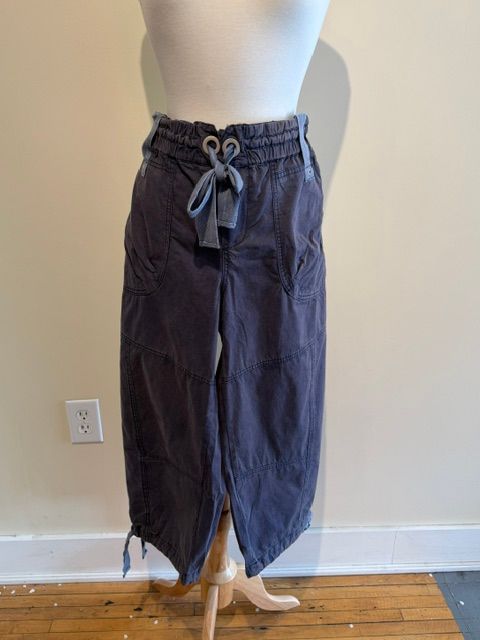Natasha Navy Barrel Pants