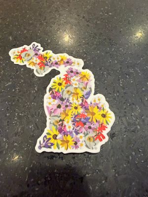 Wildflower 5' Michigan Sticker