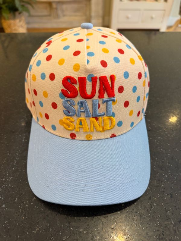 Sun Salt Sand Polka Dot Cap