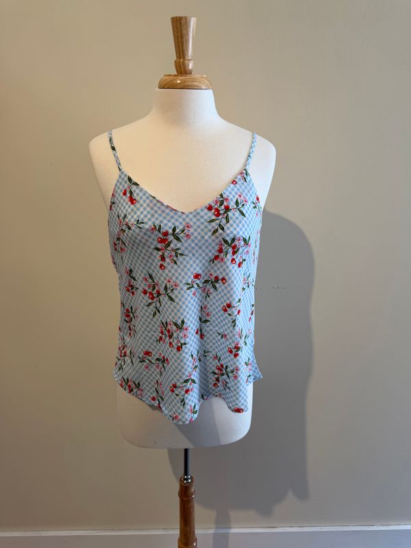 Charlie Cherry Gingham Tank