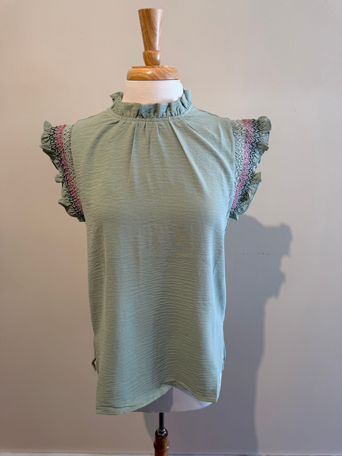 Presley Embroid Sleeve Top