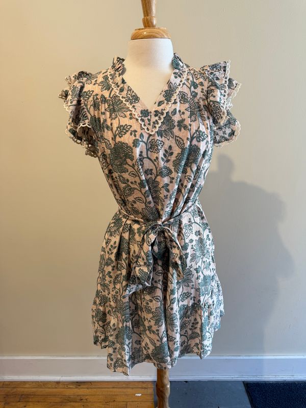 Thea Floral Tie Lace Dress