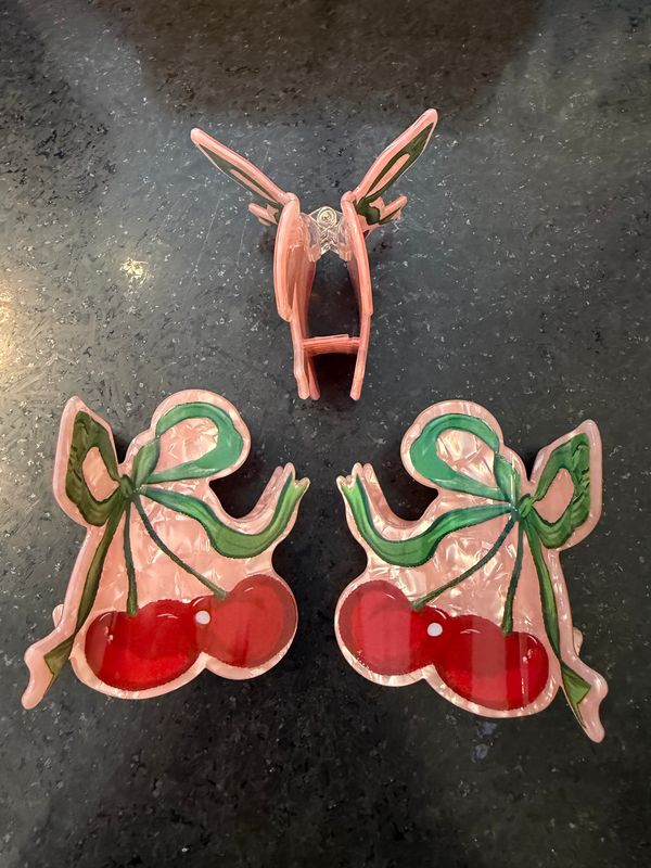 Cherry Hair Claw Clip