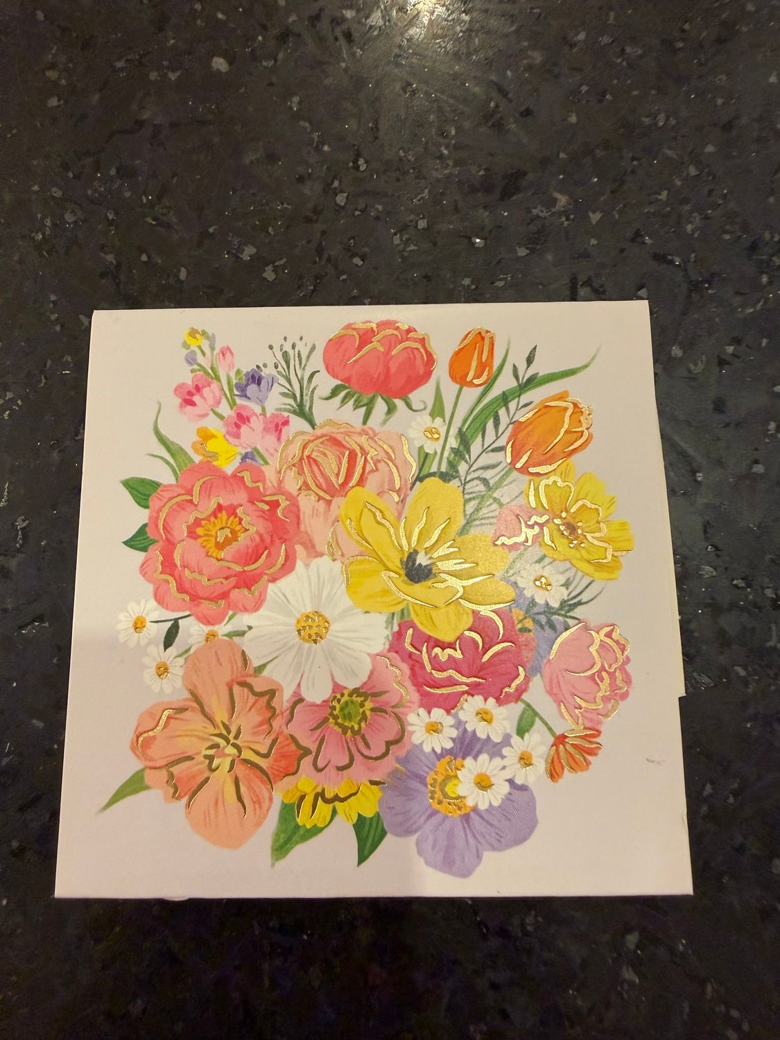 Pop Up Mini Card- Floral Thank You