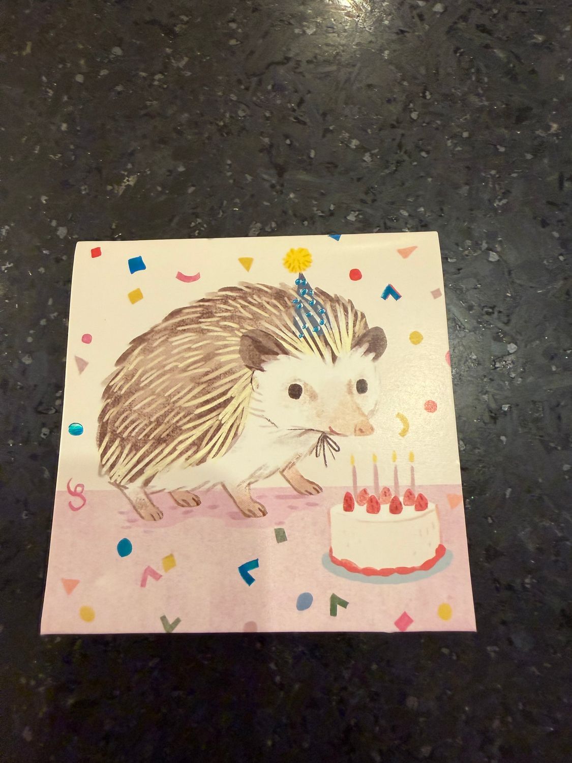Pop Up Mini Card- Hedgehog