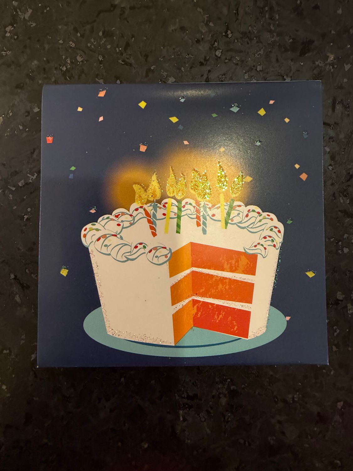 Pop Up Mini Card- Big Slice Of Cake