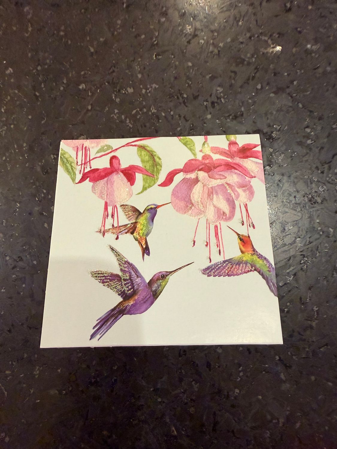 Pop Up Mini Card- Hummingbird