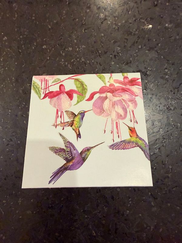 Pop Up Mini Card- Hummingbird