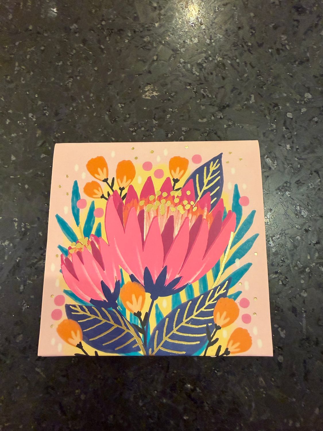Pop Up Mini Card- Protea