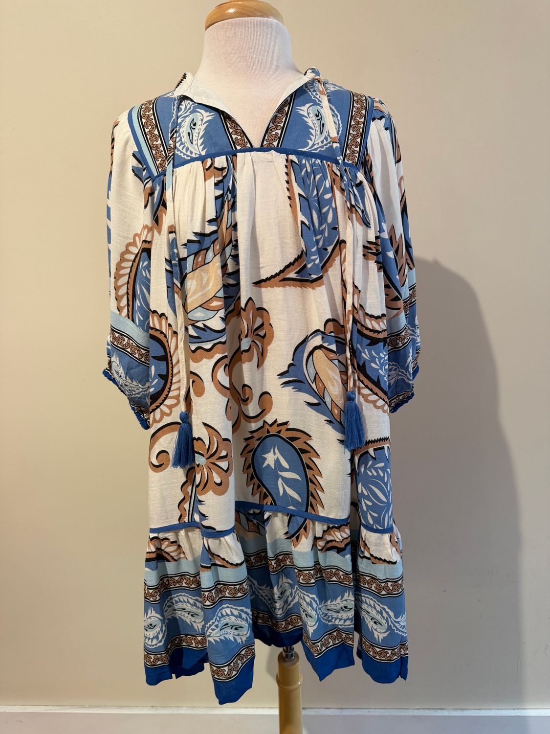 Kyra Boho Paisley Tiered Dress