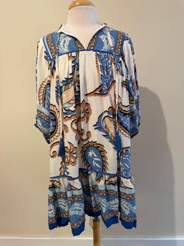 Kyra Boho Paisley Tiered Dress
