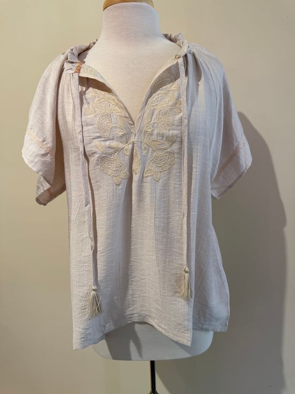 Palmer Embroid Boho Top