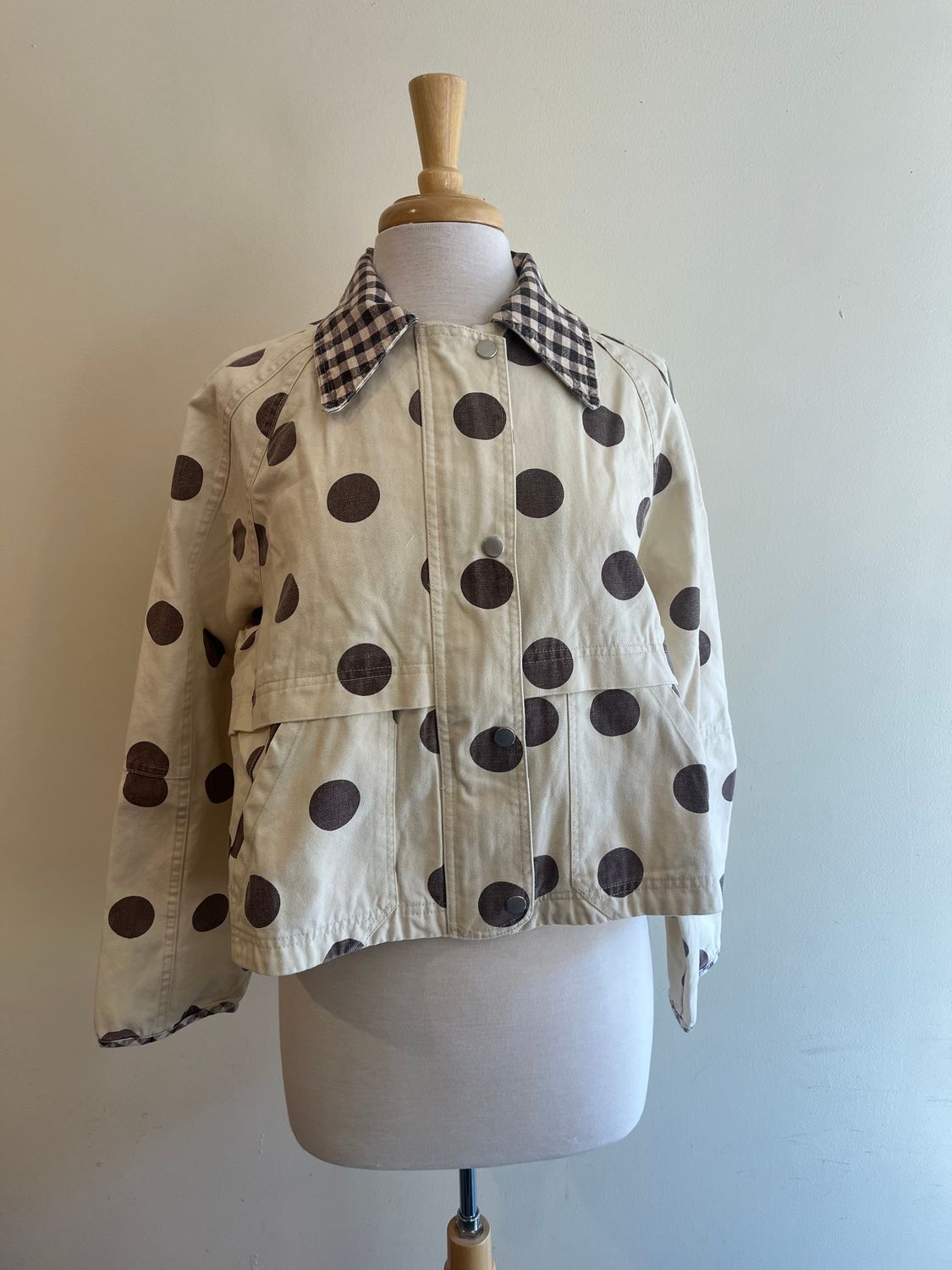 Jersie Polka Dot Canvas Jacket
