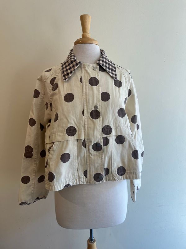 Jersie Polka Dot Canvas Jacket
