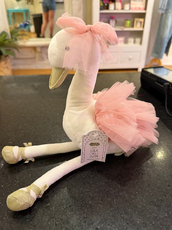 Swan Velvet Princess Plush