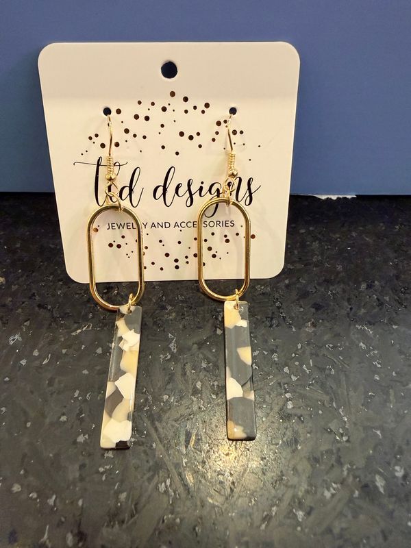 TLD Gold Acrylic Dangle