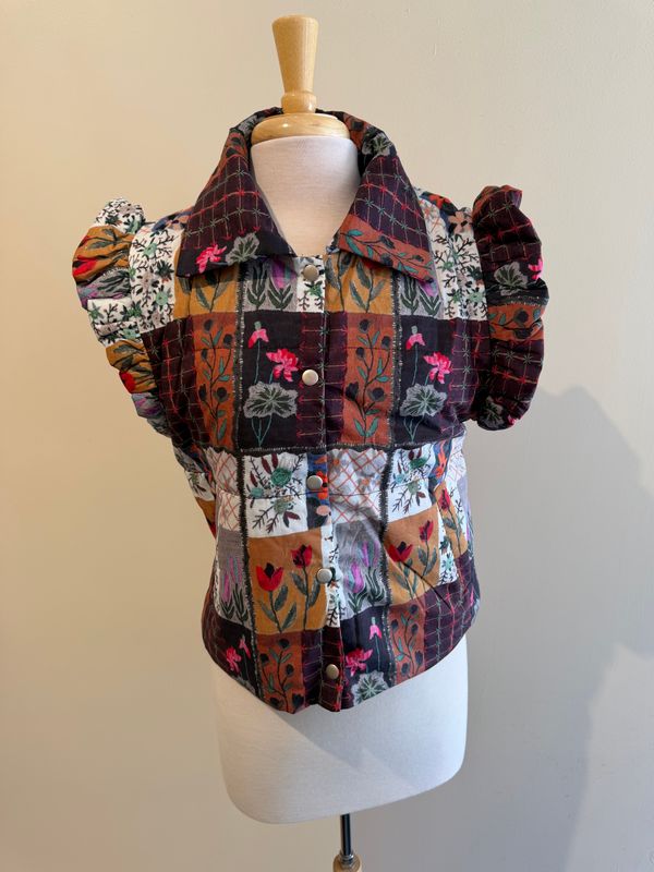 Sierra Patchwork Puffer Vest