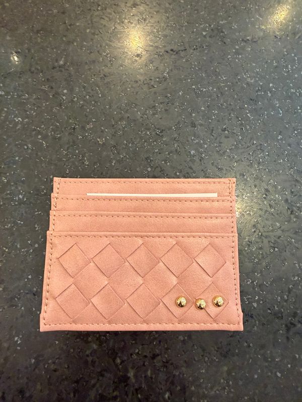 Mariah Woven Small Card Holder Wallet