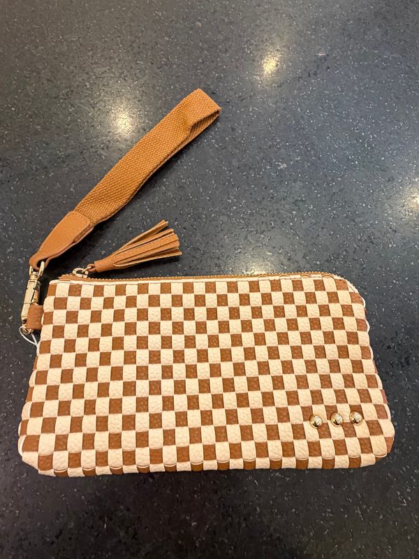 Emma Woven Clutch Wristlet