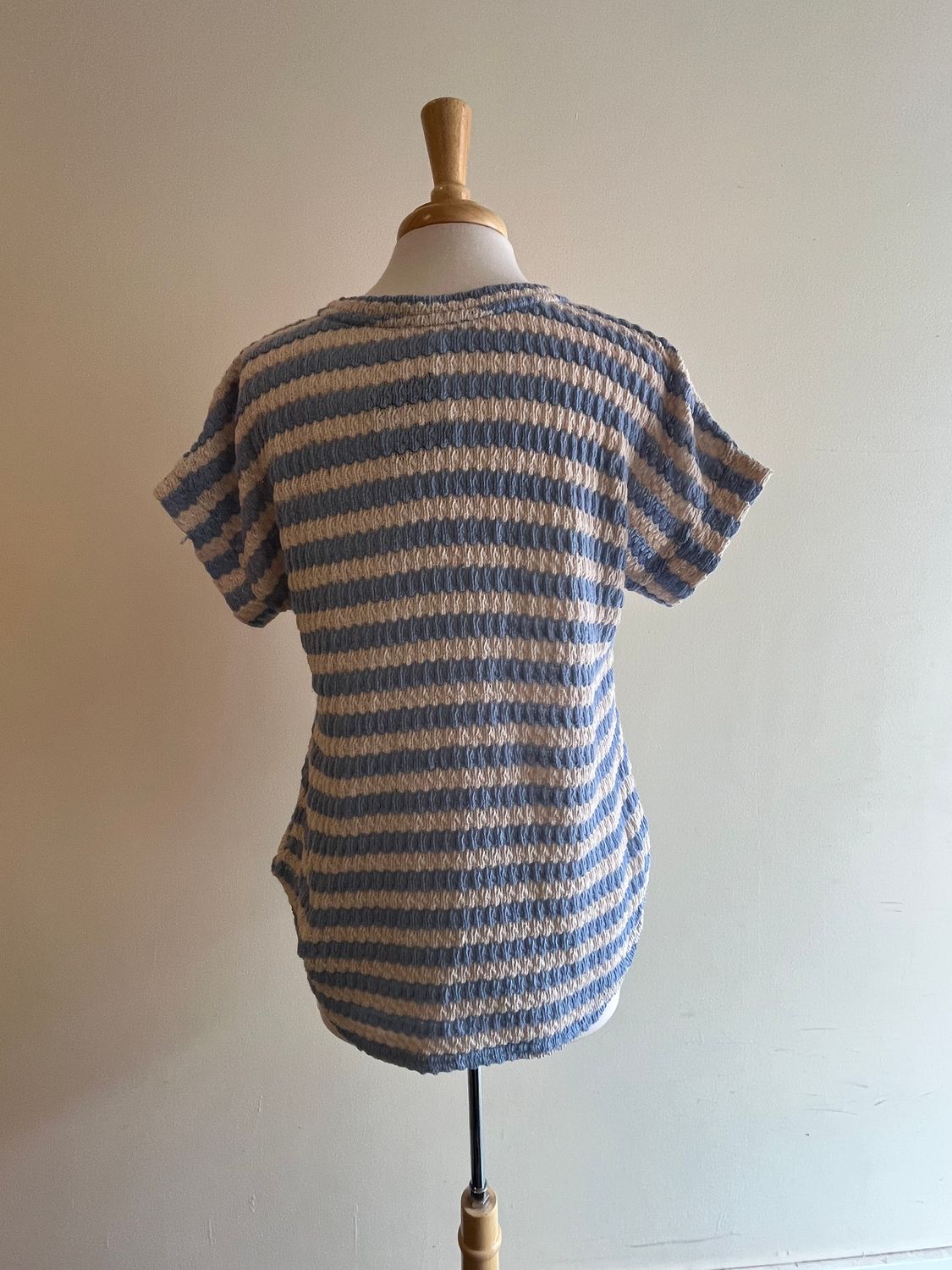 Bobbie Textured Stripe Dolman Top, Size: Small