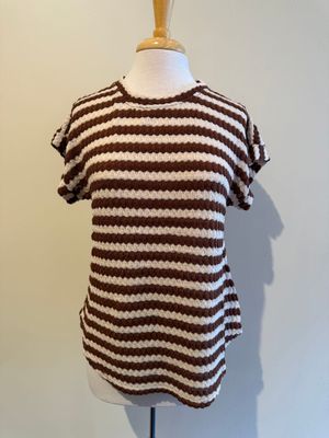 Bobbie Textured Stripe Dolman Top