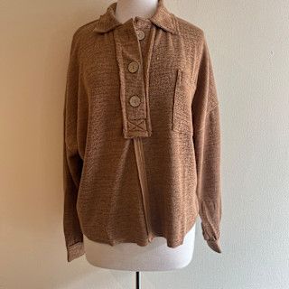 Peyton Collared LS Top