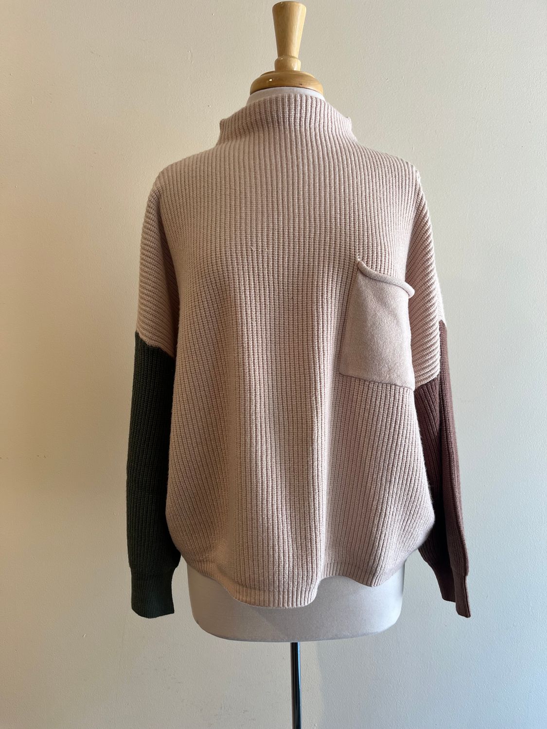 Carson Colorblock Mock Sweater, Size: Small
