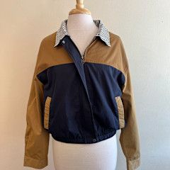 Tally Zip Colorblock Bomber Jacket
