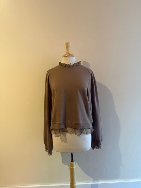 Matilda Mocha Lace Layered LS