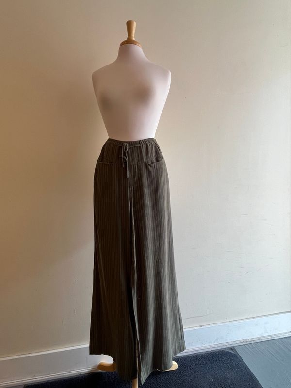 Eden Olive Stripe Jogger Pants