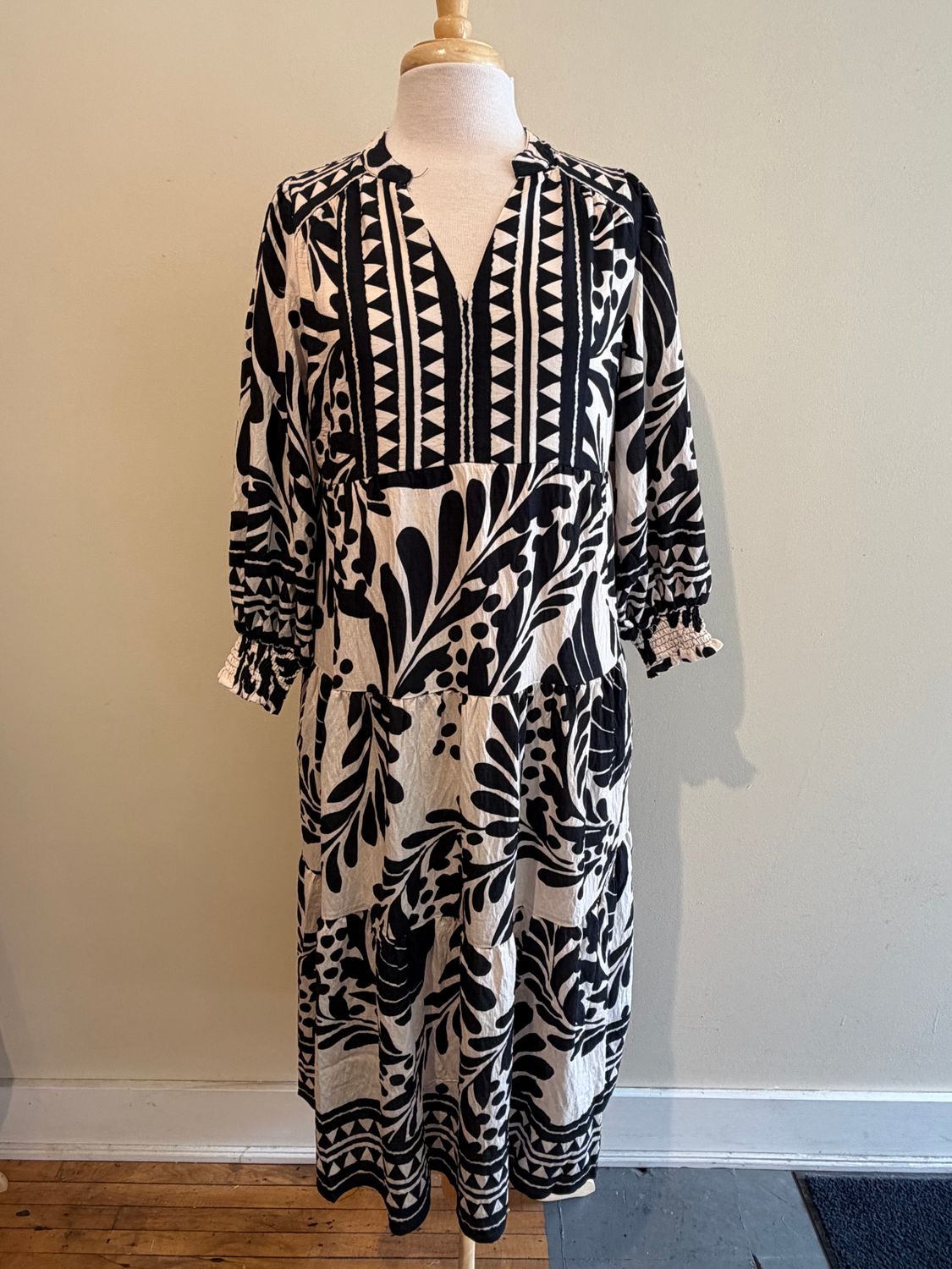Ingrid Botanical Pocket Midi Dress