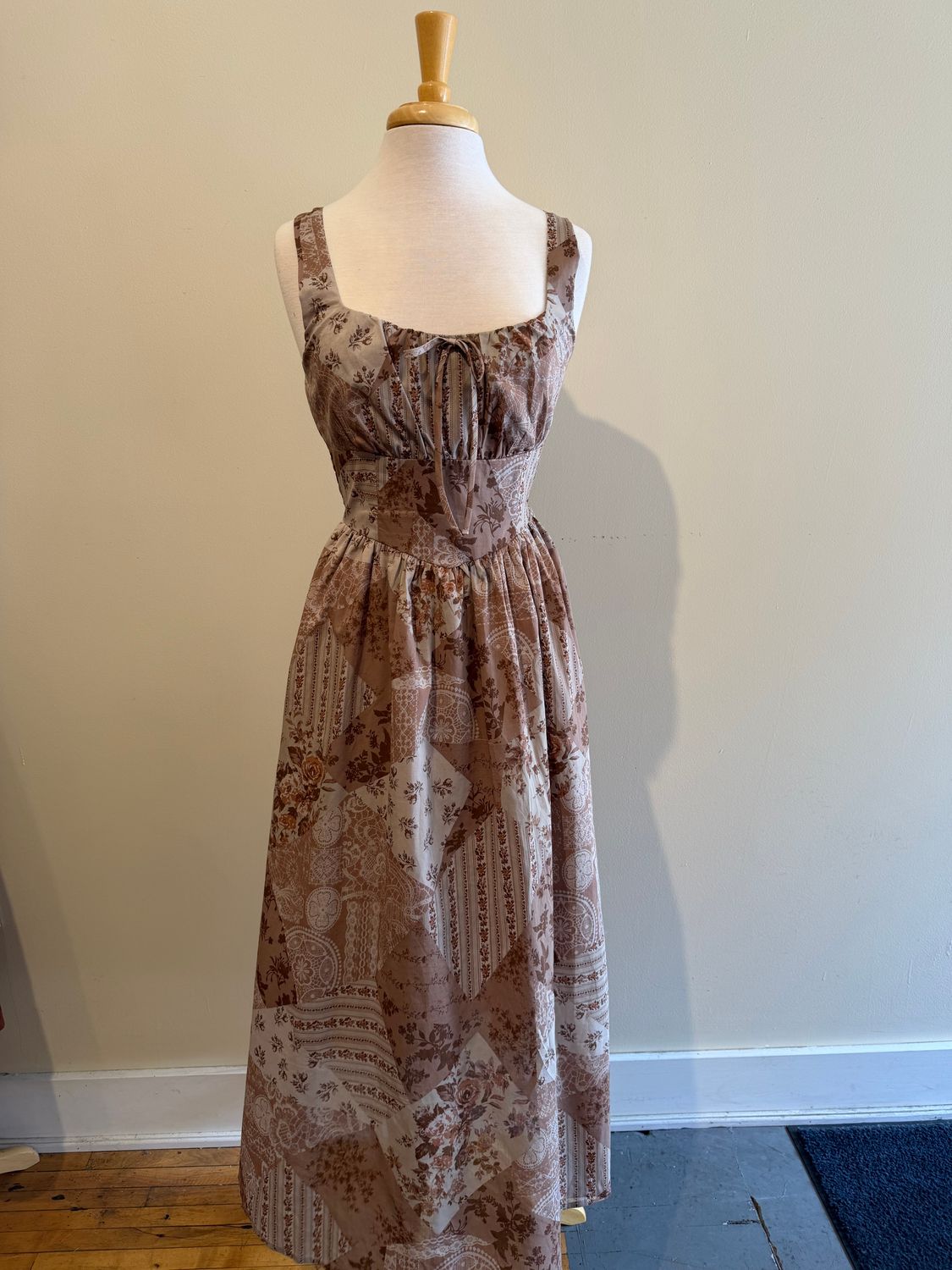 Sedona Multi Pattern Corset Midi Dress