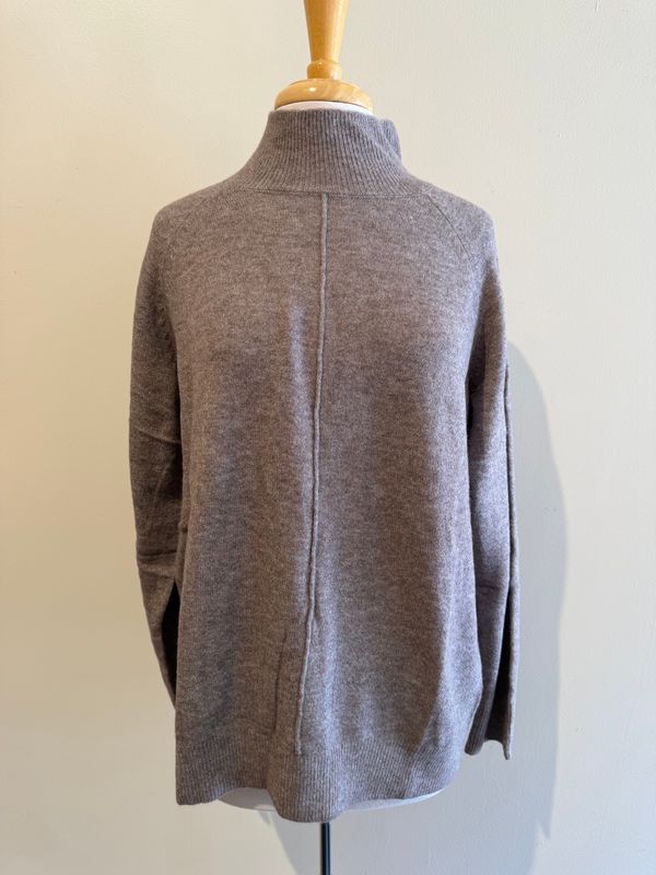 Drew Mock Neck Relaxed Sweater