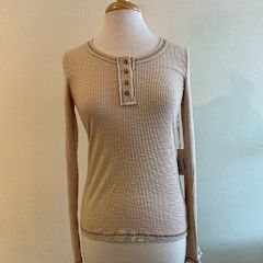 Reese Ribbed Henley LS