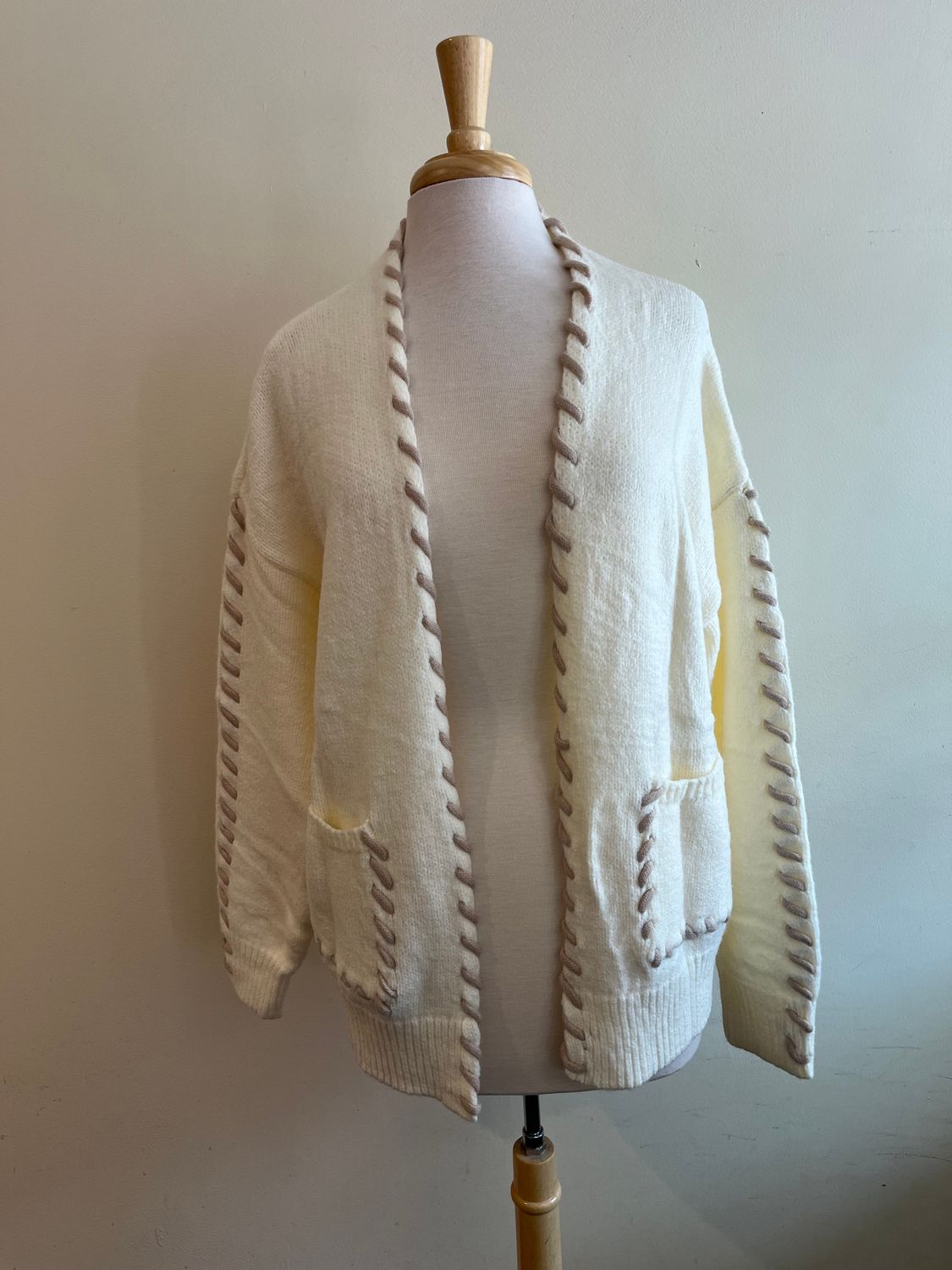 Emory Stitched Pocket Cardi, Size: Small