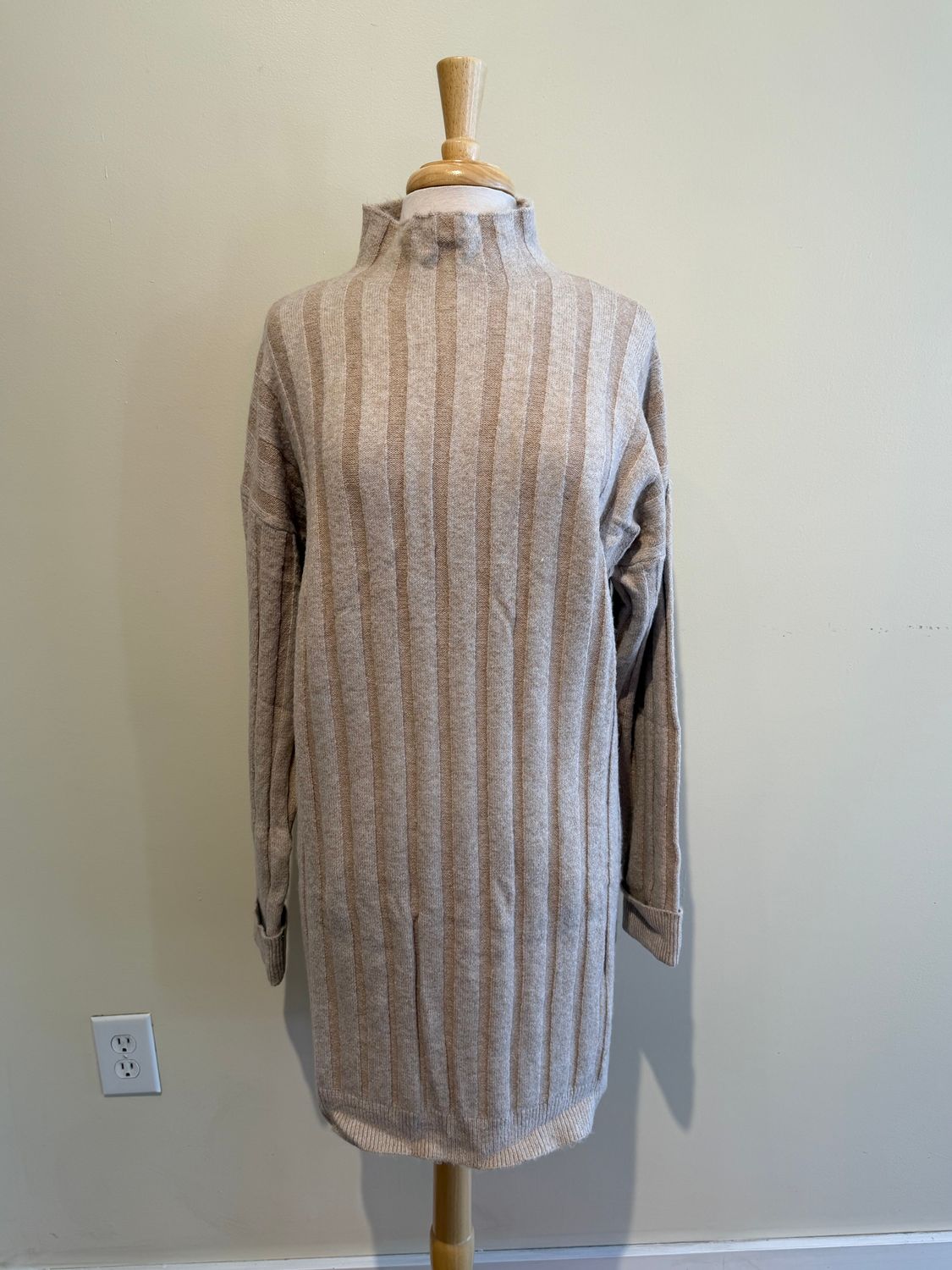 Mara Mock Neck LS Sweater Dress