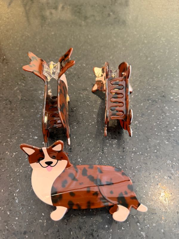 Corgi Hair Claw Clip
