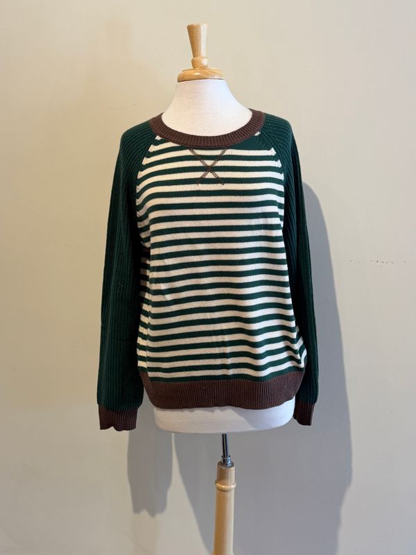 Flora Stripe Crew Sweater