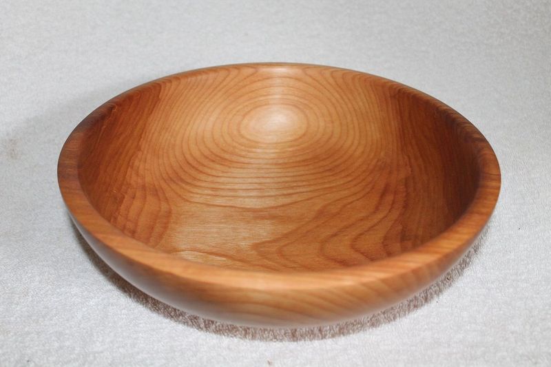 Hand Crafted, Hand Turned, Vermont Made Wooden Bowl #4490, made from Vermont Yellow Birch