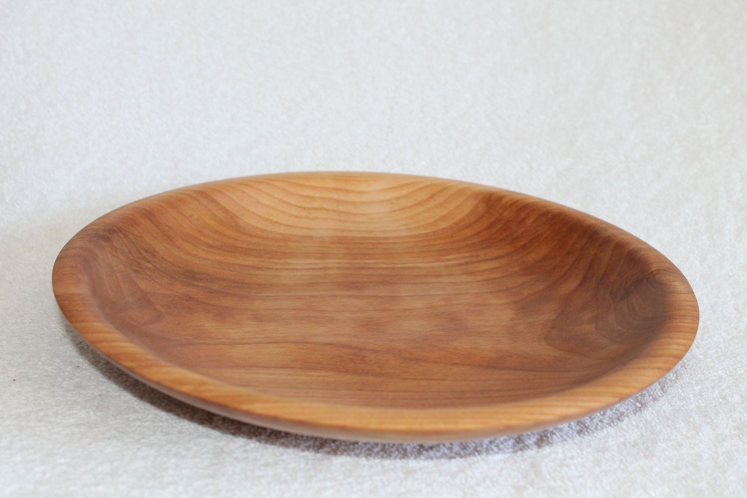 Hand Crafted, Hand Turned, Vermont Made Wooden  Platter #4511 made  from Vermont Yellow Birch