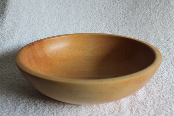 Hand Crafted, Hand Turned, Vermont Made Wooden Bowl #4643 made from Vermont Yellow Birch.