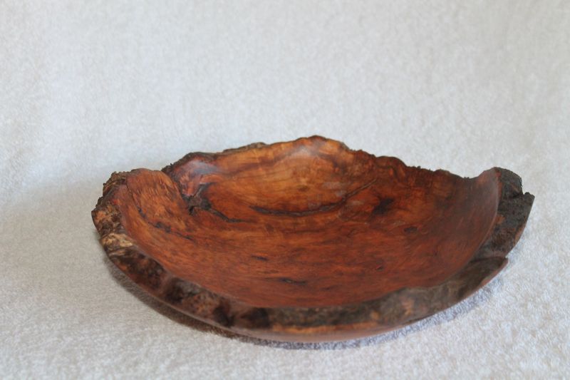 Hand Crafted, Hand Turned, Vermont Made Wooden Burl Dish #4640 from a Vermont Cherry Burl.
