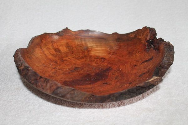 Hand Crafted, Hand Turned, Vermont Made Live Edge Burl   Piece #4644 made from a Vermont Cherry Burl