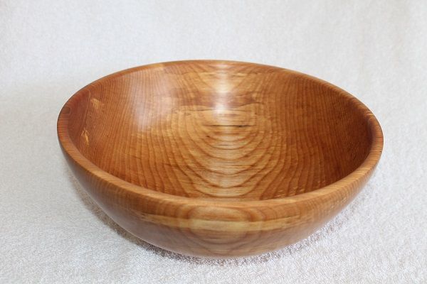 Hand Crafted, Hand Turned, Vermont Made Wooden Bowl #4744, made from Vermont Yellow Birch