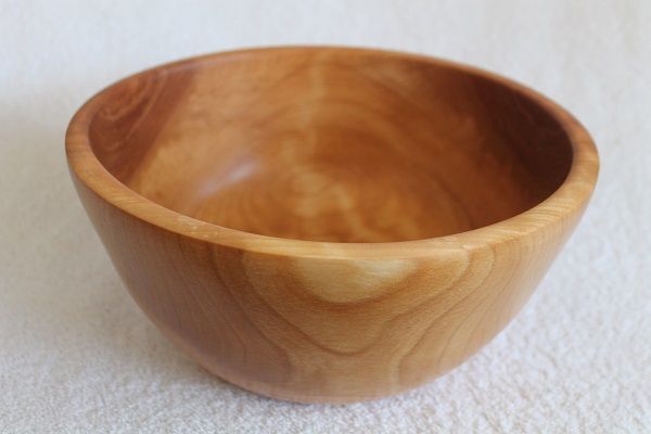Hand Crafted, Hand Turned. Vermont Made Wooden Bowl #4753 made from Vermont Yellow Birch