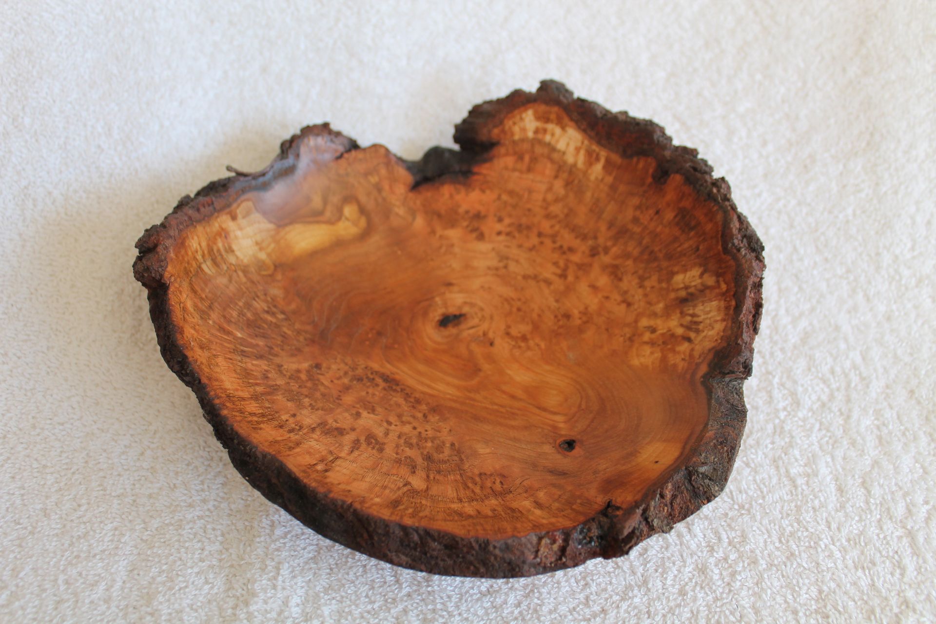 Hand Crafted, Hand Turned, Vermont Made Burl Bowl/ Art Piece #4740 made from a Vermont Cherry Burl