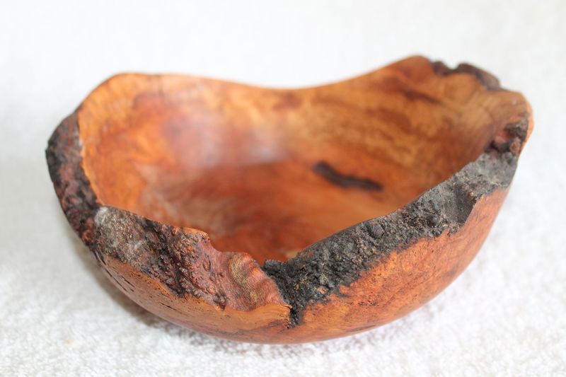 Hand Crafted, Hand Turned, Vermont Made Wooden Burl Bowl #4734 made from Vermont Cherry