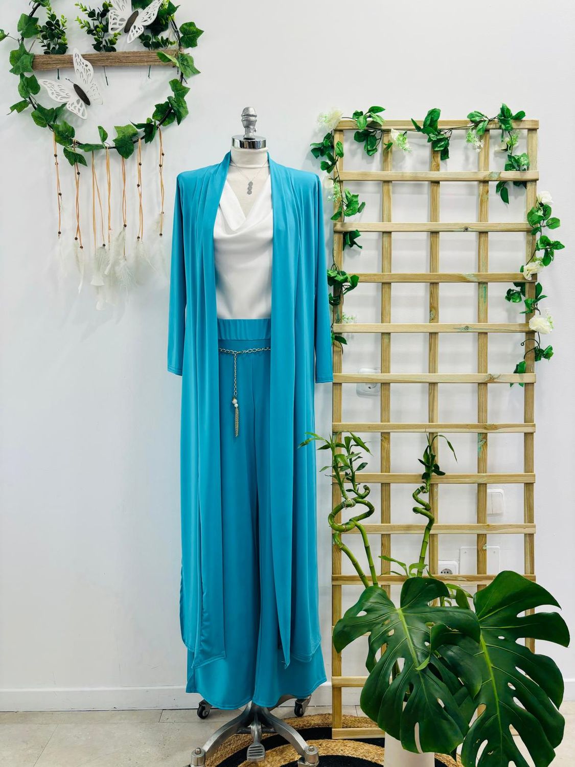 Conjunto Kimono Turquesa