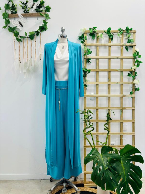 Conjunto Kimono Turquesa