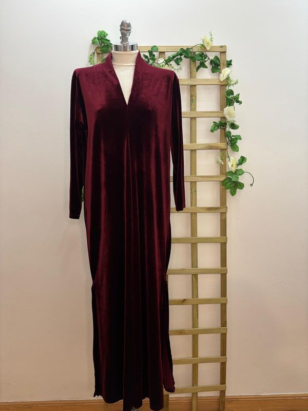 Vestido terciopelo largo